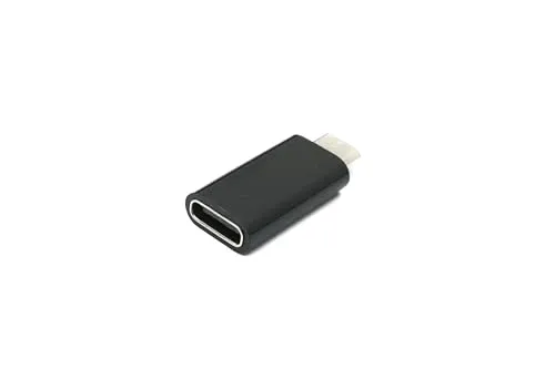 System-S USB 3.1 Adapter Typ C Buchse zu 2.0 Micro B Stecker in Schwarz
