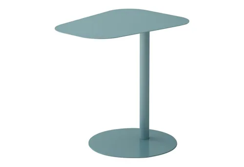 [en.casa] Beistelltisch Nastätten - Moderner Gartentisch und Couchtisch - Beistelltisch für Wohnzimmer und Terrasse, mit stabilem Metallgestell und pflegeleichter Oberfläche für mühelose Reinigung.