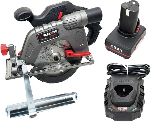 PARKSIDE PERFORMANCE® Akku-Handkreissäge 12V im Transportkoffer - Handkreissäge mit Constant Power Control für konstante Schnittleistung, bürstenlosem Motor für hohe Lebensdauer und praktischem Aufbewahrungskoffer. Ideal für präzises Sägen.