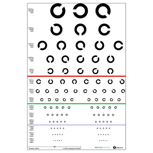 Produktbild ARTZT neuro Sehtafel