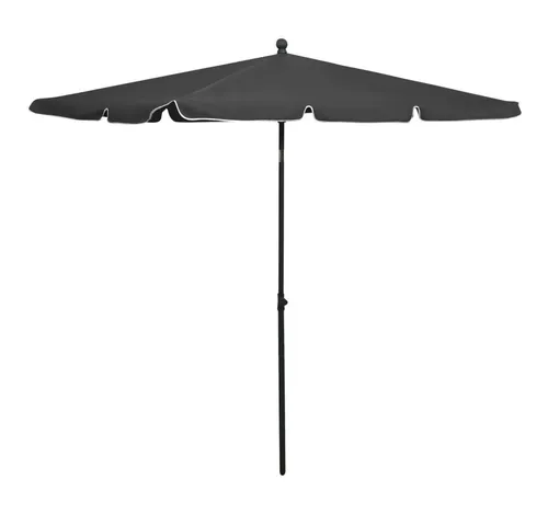 Furnicato Sonnenschirm 210x140 cm Anthrazit in schwarz von furnicato