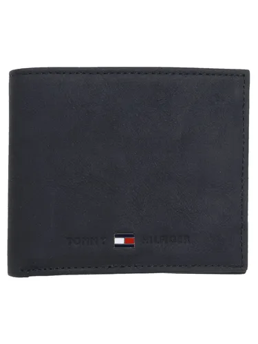 Tommy Hilfiger JOHNSON MINI CC WALLET Herren Geldbörse, Schwarz - Herren-Geldbörse aus hochwertigem Leder, flach und praktisch für die Hosentasche. Mit 6 Kartenfächern und stilvollem Tommy Hilfiger Design, ideal für modebewusste Männer.