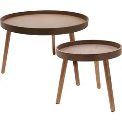 Couchtische Set in zwei Größen, Ø 60 cm & Ø 38 cm