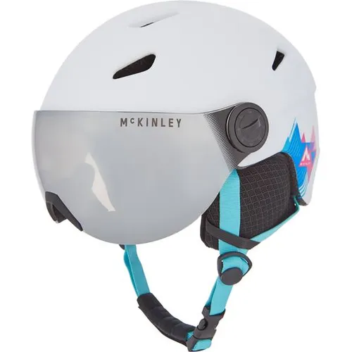 McKINLEY Kinder Ski-Helm Pulse S2 Visor HS – sicher und stylish - Der McKINLEY Skihelm Pulse JR S2 Visor HS bietet zuverlässigen Kopf- und UV-Schutz für junge Wintersportler. Mit hochwertiger INMOLD-Konstruktion und passiver Ventilation für optimalen Komfort.