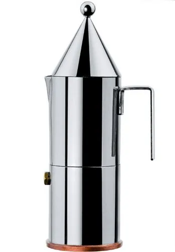 Alessi 90002/6 La Conica Espressomaschine, 300 ml, Silber