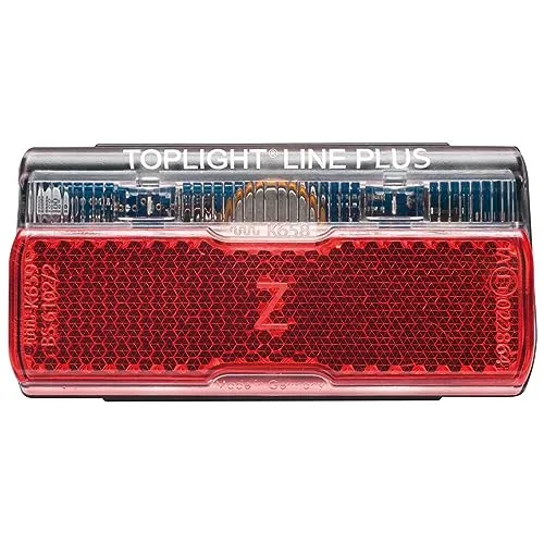 Busch+Müller Toplight Line plus Rücklicht - Fahrradbeleuchtung mit 320 Grad Sichtweite, StVZO zugelassen und ideal für sicheres Fahren bei Nacht. Mit Standlicht und seitlicher Abstrahlung für optimale Sichtbarkeit.