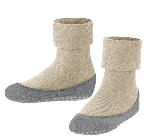 Falke Hausschuhe Cosyshoe – Bequeme Merinowolle für Kinder in beige von FALKE