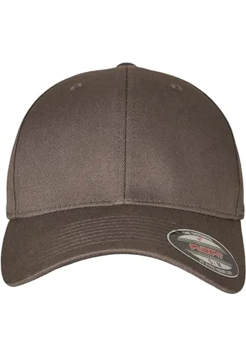 Flexfit Baseball Cap Wooly Combed Cap - Sportliche Kappe mit stabiler Front und silberner Schirmunterseite. Hoher Tragekomfort durch Wolle und 8 Stickreihen auf dem Schirm. Ideal für den aktiven Alltag.