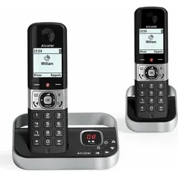 Alcatel Dect F890 Voice Duo - Festnetztelefon mit großem Display, brillante Soundqualität und extra große Ziffern für beste Lesbarkeit
