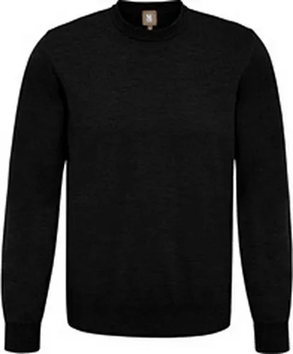 Maerz Herren Pullover 490500, Gr. 48, Schwarz (595) - Pullover für Herren aus 100% Merinowolle, maschinenwaschbar und pflegeleicht. Hochwertige Verarbeitung sorgt für optimale Passform und einen klassischen Look.