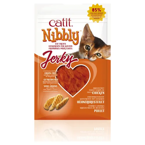 Catit Nibbly Jerky mit Hühnchen 30 g