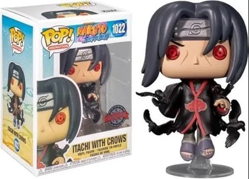 Funko Pop! Naruto Shippuden - Itachi With Crows #1022 - Sammelfigur aus der beliebten Naruto-Serie, perfekt für Fans und Sammler, die ihren Lieblingscharakter stilvoll präsentieren möchten.