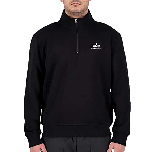 Alpha Industries Half Zip Sweatshirt SL - Herren-Sweatshirts in Regular Fit, aus 80% Baumwolle und 20% Polyester, ideal für einen lässigen Lifestyle und bequemes Tragen.