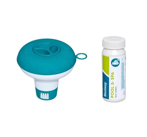 Bestway | Flowclear™ Dosierschwimmer Starter-Set | 12,5 cm Ø | Poolwasser sauber und kristallklar