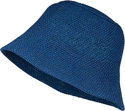 styleBREAKER Damen Papierstroh Sonnenhut – Faltbarer Fischerhut für den Sommer - Sonnenhüte für Damen, leichter und faltbarer Bucket Hat mit breiter Krempe für optimalen Sonnenschutz und elastischem Schweißband für hohen Tragekomfort.