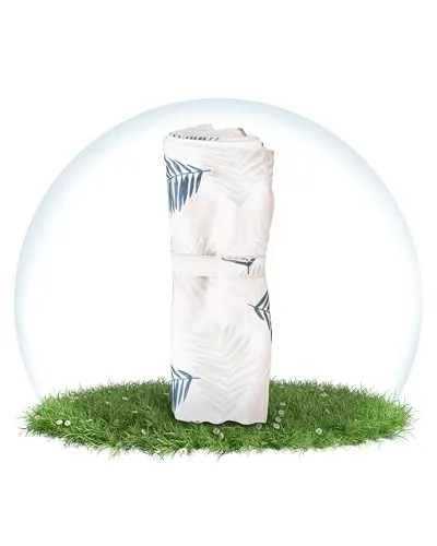 Hinzling Wickelunterlage – Baby Wickelunterlage für unterwegs – Beige Jungle – Abwaschbare, schadstofffreie, nachhaltige und moderne Baby Unterlage – Must-Have Baby Reise Zubehör