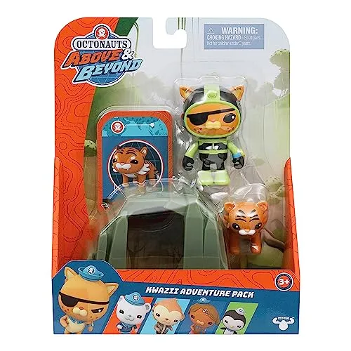 Octonauts 61100 Above & Beyond | Deluxe Spielfigur | Kwazii Adventure Pack | Missionen nachstellen, grün
