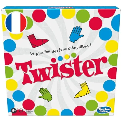 Twister – Gesellschaftsspiel für Balance und Spaß - Gesellschaftsspiel von Hasbro, das Gleichgewicht und Geschicklichkeit fördert. Ideal für Partys und Familienabende, ab 6 Jahren.