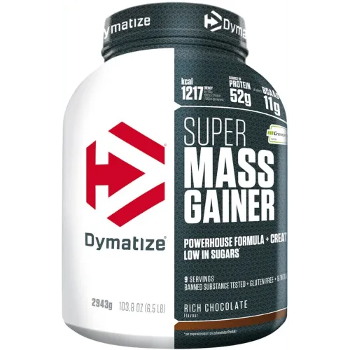 Dymatize Super Mass Gainer Schokolade 2943 g - Vitamine & Mineralien, hochwertiger Mass Gainer für effektiven Muskelaufbau und optimale Gewichtszunahme.