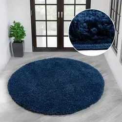 my home Teppich Viva rund, 45 mm hoch, besonders weich und kuschelig