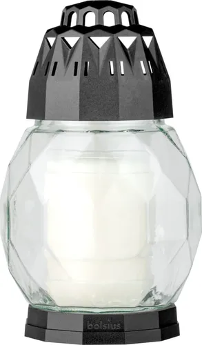 Grablaterne aus Glas „Diamond“ mit Nachfüller, BOLSIUS