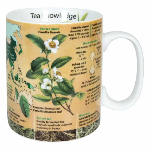 Könitz Becher Knowledge Mug Tea, Tasse, Kaffeebecher, Porzellan, EN, 490 ml
