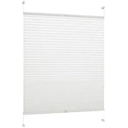 DécoProfi Plissee Klemmfix 60 cm x 220 cm - Rollos, blickdicht und stufenlos verstellbar, idealer Licht- und Sichtschutz ohne Bohren für einfache Montage auf Fensterrahmen.