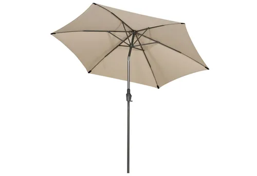 Sekey Sonnenschirm 270 cm - Knickbar mit UPF50+ Schutz - Sonnenschirm für Garten, Balkon und Café mit 270 cm Durchmesser, wasserfestem Polyesterbezug und automatischer Neigungsfunktion für optimalen Schatten. Ideal für entspannte Stunden im Freien.