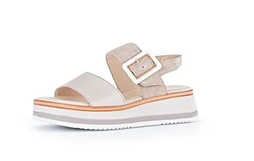 Gabor Damen Keilsandalen - Bequeme Wedge-Heel Sandalen für den Sommer - Kategorie: Sandalen. Diese modischen Keilsandalen bieten einen bequemen Tragekomfort mit einer Absatzhöhe von 5 cm und sind ideal für entspannte Sommertage.