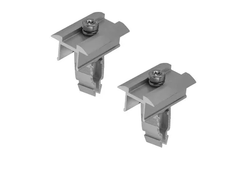 avoltik Solarmodul-Halterung Endklemme Mittelklemme silber o. schwarz 2x o. 4x PV Halterungen, (Endklemme Mittelklemme silber o. schwarz 2x o. 4x PV Halterungen, 2-tlg., Endklemme Mittelklemme silber o. schwarz 2x o. 4x PV Halterungen, Material: Aluminium / robust, witterungsbeständig, rostbeständig)