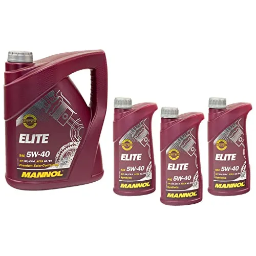 Motoröl Motor Öl MANNOL ELITE 5W40 API SN/CH-4 5 Liter + 3 X 1 Liter
