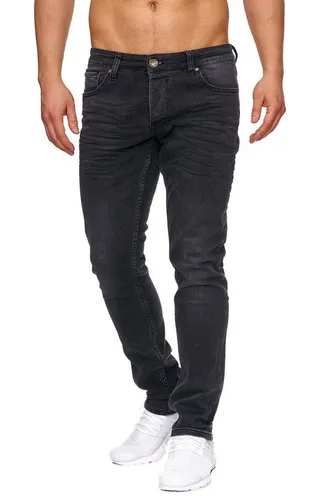 Tazzio Herren Slim Fit Stretch Jeanshose 16533, Schwarz - Moderne Slim Fit Jeans für Herren von Tazzio, aus hochwertigem Stretchmaterial für optimalen Komfort und perfekte Passform. Ideal für jeden Anlass und vielseitig kombinierbar.