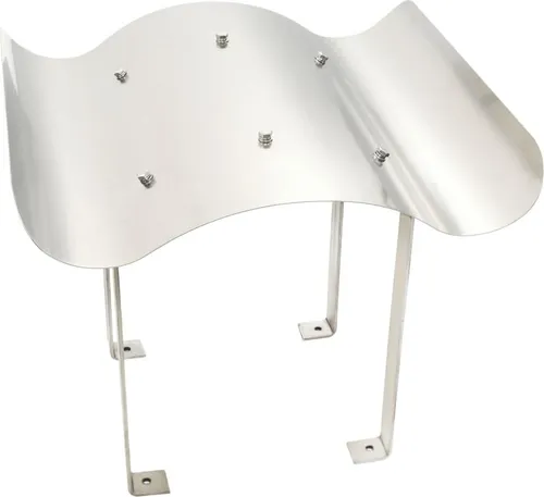 vidaXL Schornsteinabdeckung Edelstahl 70x70x30cm - Aschesauger, korrosionsbeständige Kaminabdeckung mit modernem Design, schützt vor Niederschlag und Wind, inkl. Montagezubehör für einfachen Aufbau.