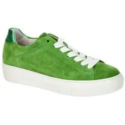 Gabor Damen Low-Top Sneaker - Bequeme Freizeitschuhe in Green, 42 EU / 8 UK - Damen-Sneaker aus leichtem Textil mit Microfutter für optimalen Tragekomfort. Ideal für Alltag und Freizeit, mit flacher Sohle für ein angenehmes Laufgefühl.