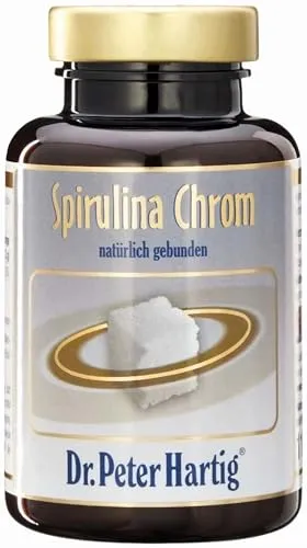 Dr. Peter Hartig Spirulina Chrom Presslinge, 550 Stück – 6 Monate Vorrat - Erleben Sie die Kombination aus Spirulina und natürlichem Chrom für eine optimale Unterstützung Ihres Stoffwechsels. Ideal für den täglichen Einsatz und zur Förderung Ihres Wohlbefindens.