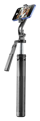 CellularLine Bluetooth Selfie Stick Max Schwarz (61148) - Praktischer Bluetooth Selfie Stick für einfaches Fotografieren mit Mobilgeräten, kompakt und ideal für unterwegs.