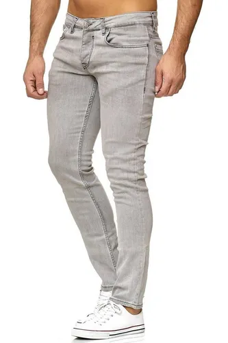 Tazzio Slim-fit-Jeans 16533 - Modische Slim-fit-Jeans in Grau mit Stretch für optimalen Tragekomfort. Ideal für den täglichen Gebrauch oder besondere Anlässe.