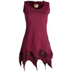 Vishes Damen Elfentunika im Lagenlook in rot von Vishes