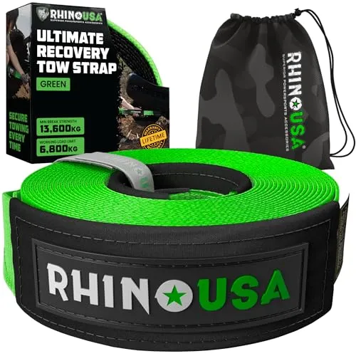 Rhino USA Abschleppgurt (7,6cm x 6,1m) in grün von Rhino USA
