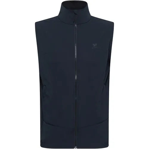 Witeblaze Herren Damon Wind Weste (Größe L, grau) - Leichte, windabweisende Weste mit reflektierenden Details für optimale Sichtbarkeit bei Outdoor-Aktivitäten.