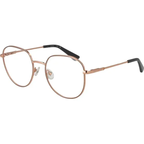 Guess Brillengestell GU2933 51028 - Rosa Gold - Elegantes, rundes Vollrand-Brillengestell aus Metall in Rosé Gold. Ideal für stilbewusste Träger, die Komfort und Design vereinen möchten.