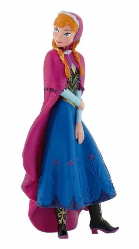 Bullyland 14013 - Spielfigur Prinzessin Anna aus Walt Disney Die Eiskönigin, ca. 10 cm, detailgetreu, ideal als kleines Geschenk für Kinder ab 3 Jahren