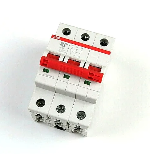 ABB Hauptschalter | Ausschalter 63 A | 3-polig | 63A Schalter | Lastschalter