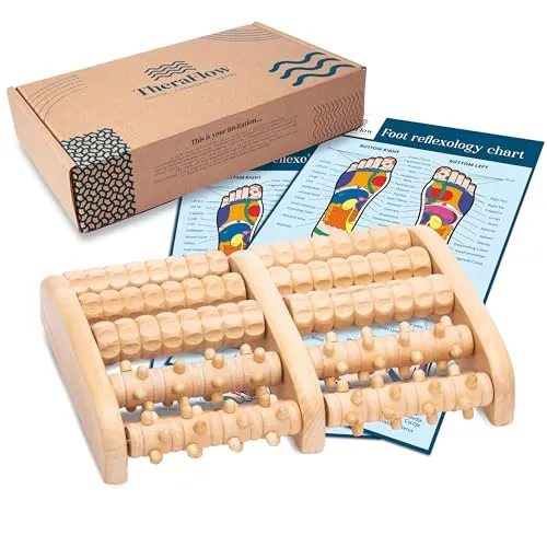 TheraFlow Fußmassageroller Holz