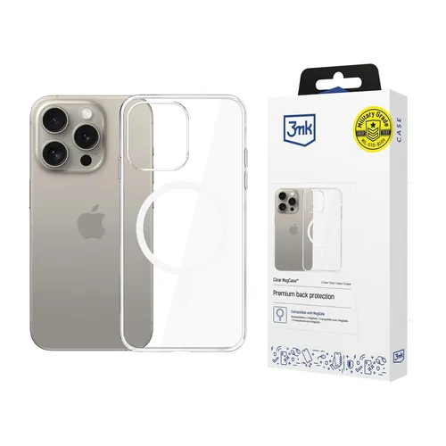 3MK CLEAR MAGCASE FÜR APPLE IPHONE 15 PRO MAX HANDYSCHUTZ
