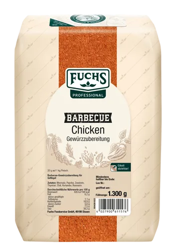 Fuchs Prof BBQ Chicken Gewürz Gewürzmischungen 1.3kg 4027900611576
