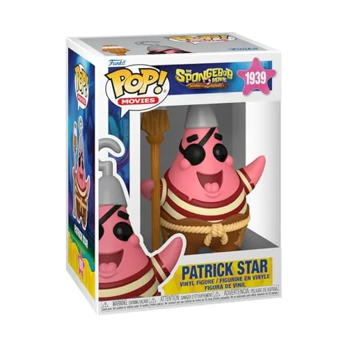Funko Pop! Movies: The Spongebob Movie - Patrick Star - Vinyl-Sammelfigur - Geschenkidee - Offizielle Handelswaren - Spielzeug Für Kinder und Erwachsene - Cartoon Fans