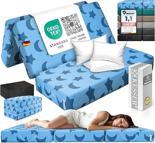 KESSER® Klappmatratze 140 x 195 x 15 cm – Faltbare Gästematratze für vielseitige Nutzung