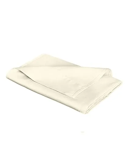 fleuresse L Uni-Colours-Bettlaken, Mako-Satin, Creme, 270 x 260 cm - Spannbetttücher aus 100 % mercerisierter Baumwolle, atmungsaktiv und pflegeleicht. Edler Glanz und perfekte Verarbeitung für höchsten Schlafkomfort. Passend für Matratzen bis 23 cm Höhe.