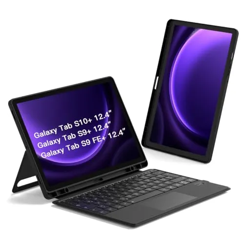 Inateck Hülle mit Tastatur für Samsung Tab S10+/S9+/S9 FE+
